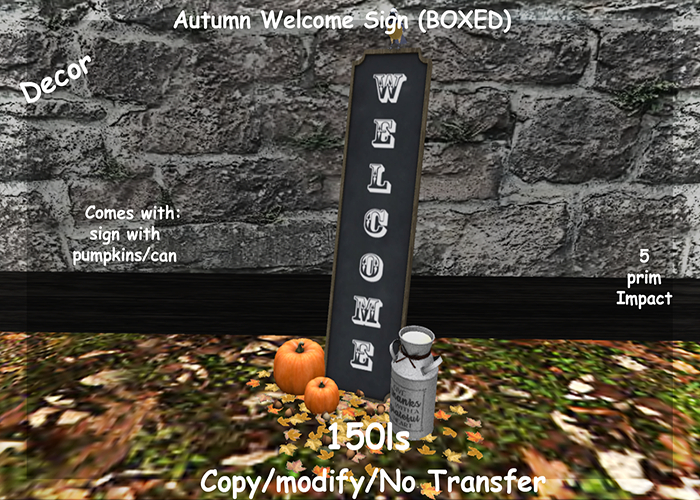Autumn Welcome Sign (BOXED)