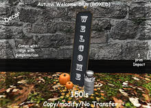 Autumn Welcome Sign (BOXED)