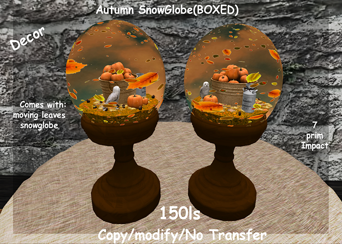 Autumn SnowGlobe(BOXED)