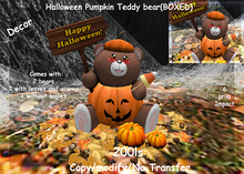 Halloween Pumpkin Teddy bear(BOXED)