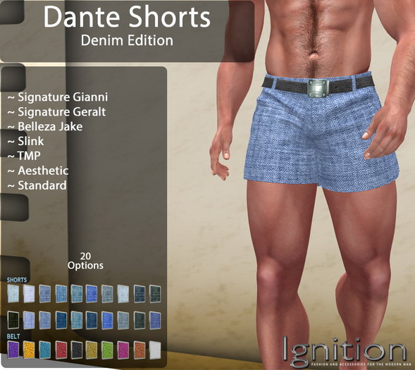 Ignition Dante Shorts Denim