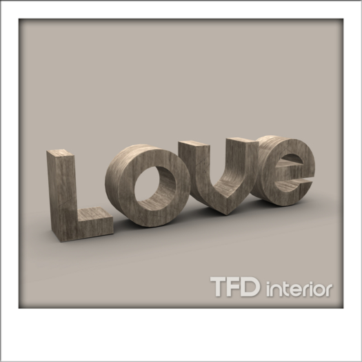 [TFD] interior - Love sign Decor