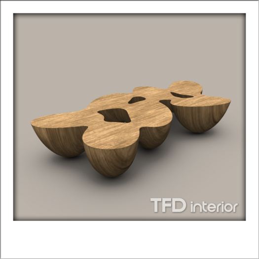 [TFD] interior - Industrial Root Coffeetable (Red Oak)