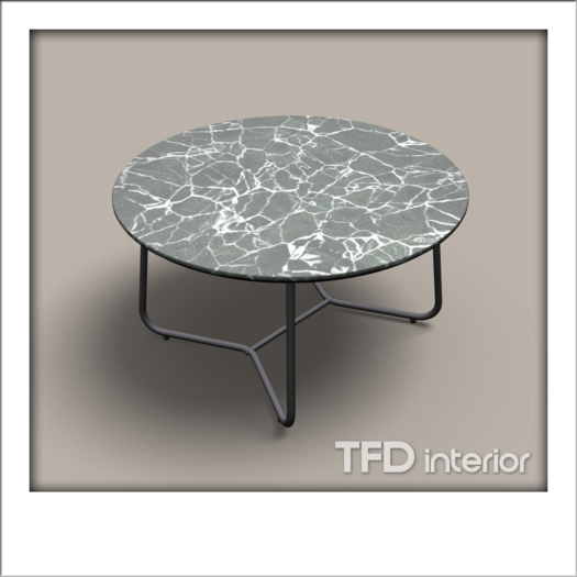 [TFD] interior - Luff SideTable (Dark Marble)