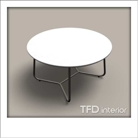 [TFD] interior - Luff SideTable (White Stone)