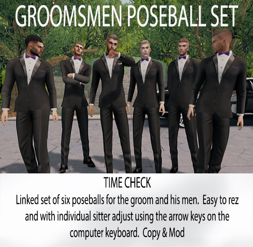 Groomsmen Photograph Pose -Time Check 