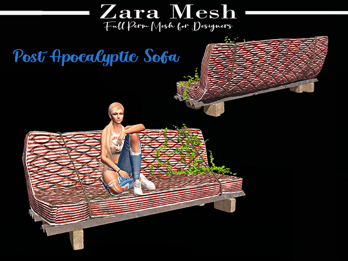 ZM - Post Apocalyptic Sofa - FULL PERM MESH