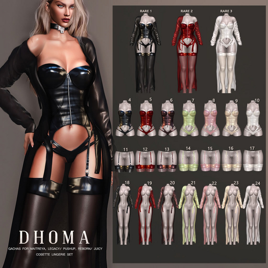 2. Dhoma Cosette Set Lara Red RARE