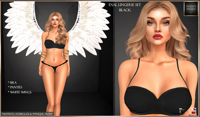 SAS - Exal Black Lingerie (MB) 
