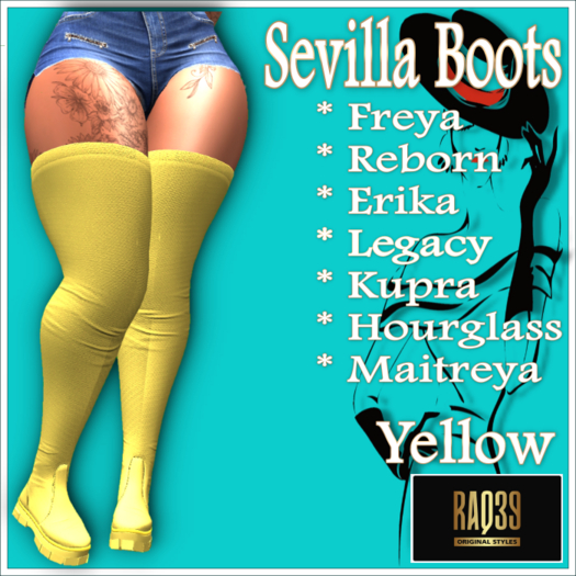 [R39] Sevilla Boots-Yellow