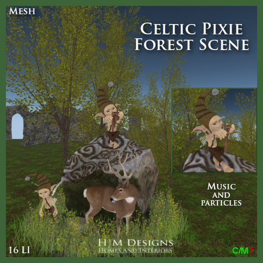 Celtic Pixie Forest Scene