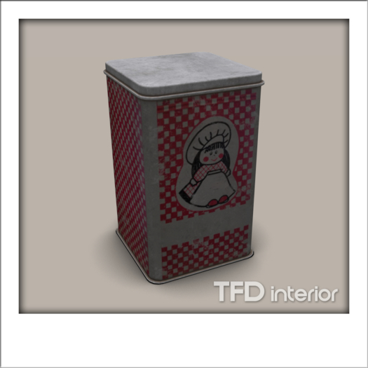 [TFD] interior - Old Kitchen Tin Container