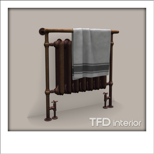 [TFD] interior - Old Radiator with Towel (Copper)