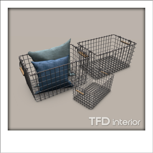 [TFD] interior - Wire Basket Set