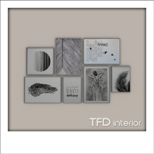 [TFD] interior - Picture Frame Collage (White)