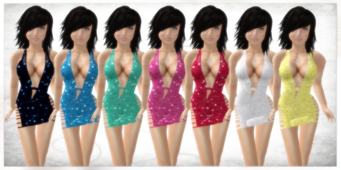 ::LIPS:: Gloria - Mini Dress (Fatpack)