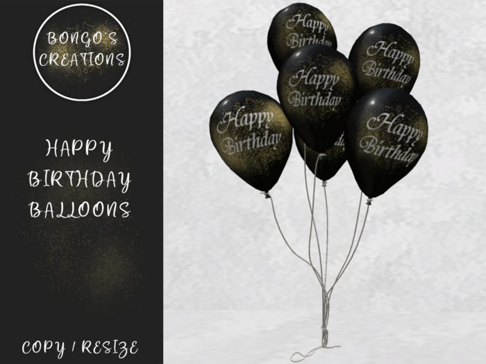 BMC5186 -HIGH QUALITY HAPPY BIRTHDAY BALLOONS - TOUCH TO RESIZE