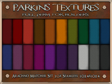 Parkins Textures - Arachno Matching Set - 20x Full Perm Seamless 1024 - Cloth, Clothing, Halloween, Fall, Autumn