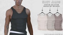 Saint James – Liam Tank - Greyscale 3 Pack - Strip Me Interactive - MALE - Legacy, Jake, Gianni, Slink 