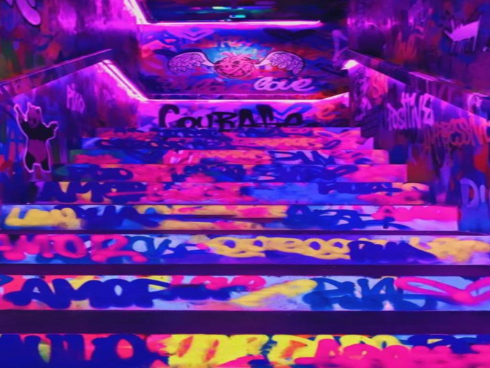 Graffiti Stairs Texture