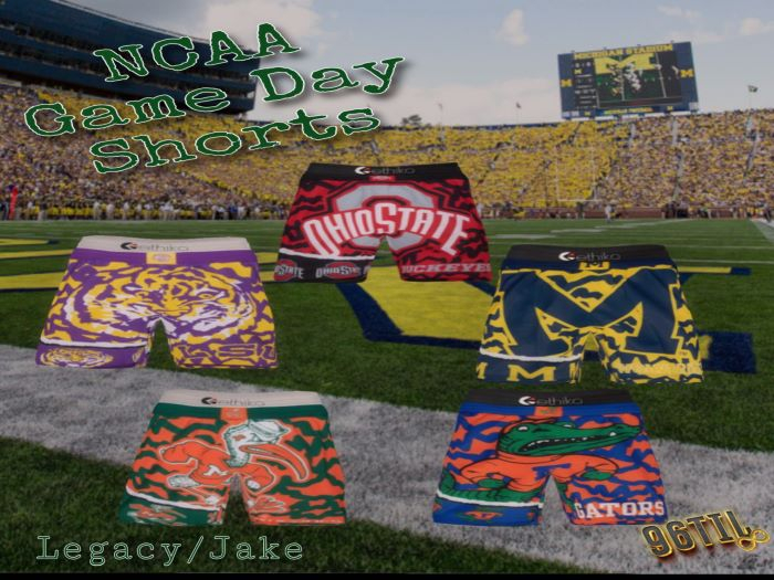 College FB Shorts Pack v1.