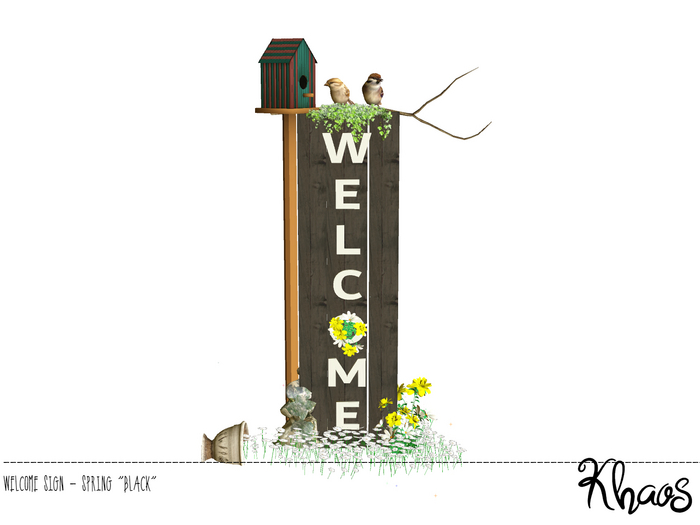 Khaos's WELCOME SIGN BLACK "SPRING EDITION"