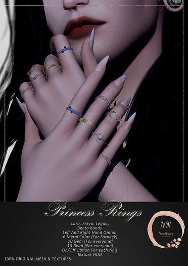 NaaNaa's Princess Rings Silver