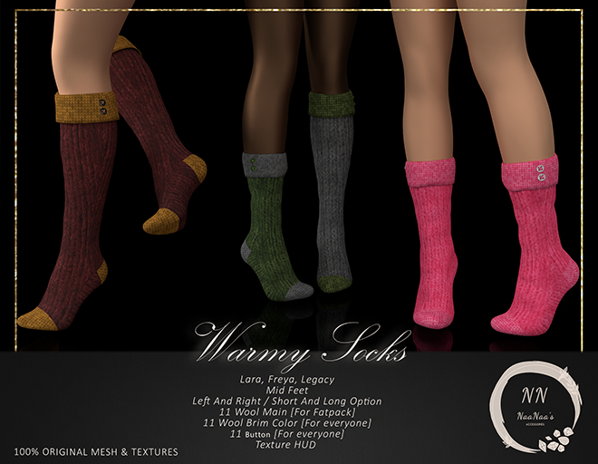 NaaNaa's Warmy Socks Purple