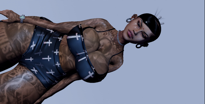 cross 2 piece outfit 