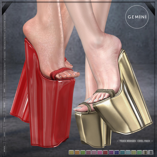 Gemini -Thais Wedges- COOL PACK (Add me)