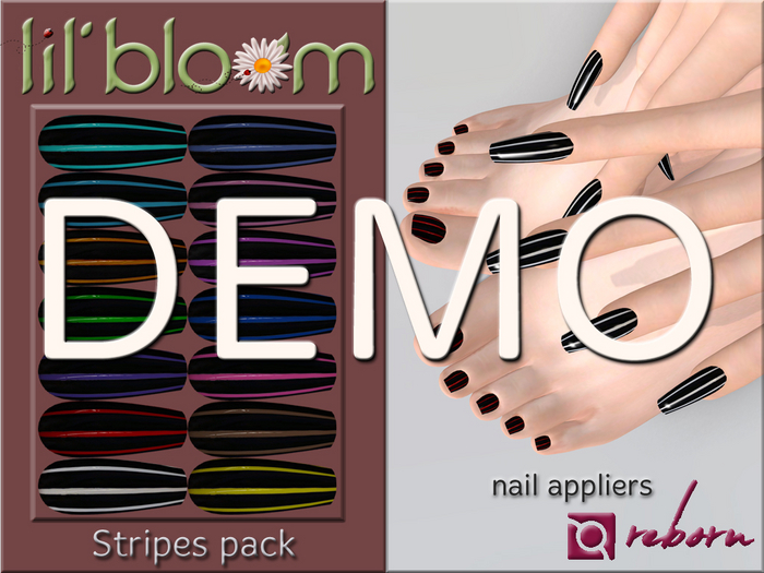 {LB} eBODY - REBORN nail HUD::DEMO Stripes