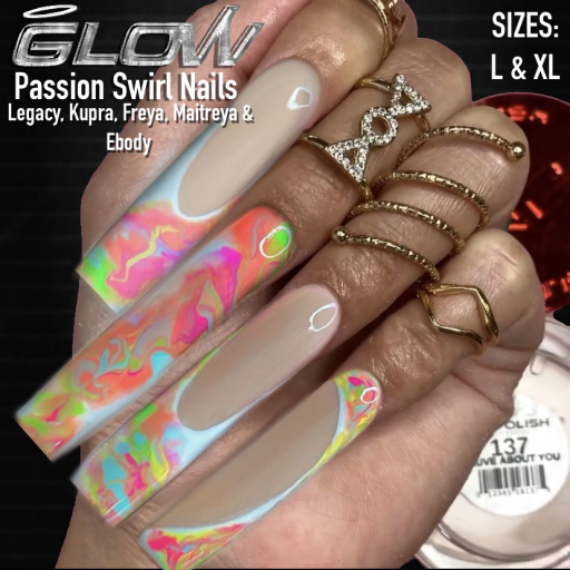Glow.// Passion Swirl Nails