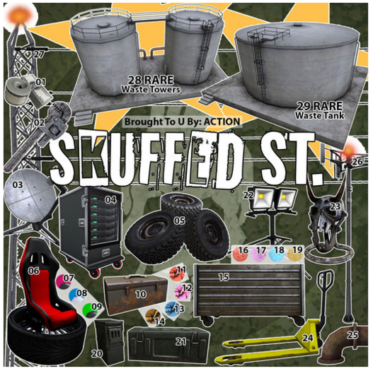 29 Action Skuffed St - Waste Tank RARE