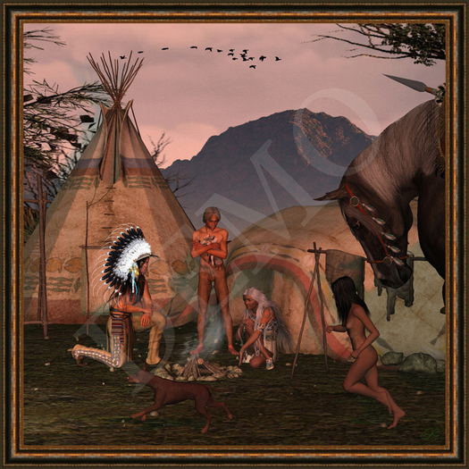 American Native Art "Morning Sight II"