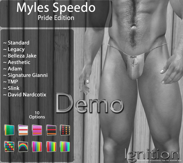 Ignition Pride Myles Speedo Demo