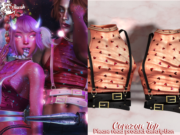 Eliavah ~ Corazon Top [PEACH]
