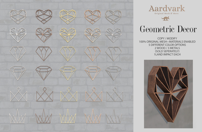 Aardvark : Geometric Decor - Fatpack 
