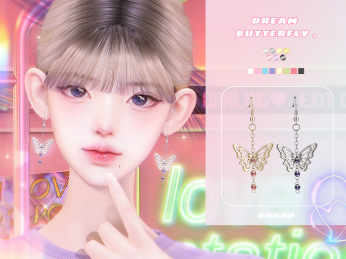 HARU_Dream Butterfly Earrings