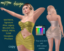 ~FT~ set top & skirt with colour palette