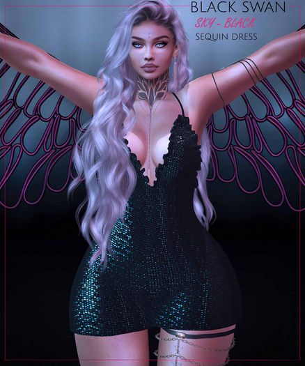 ! Black Swan ! Sky dress  - black