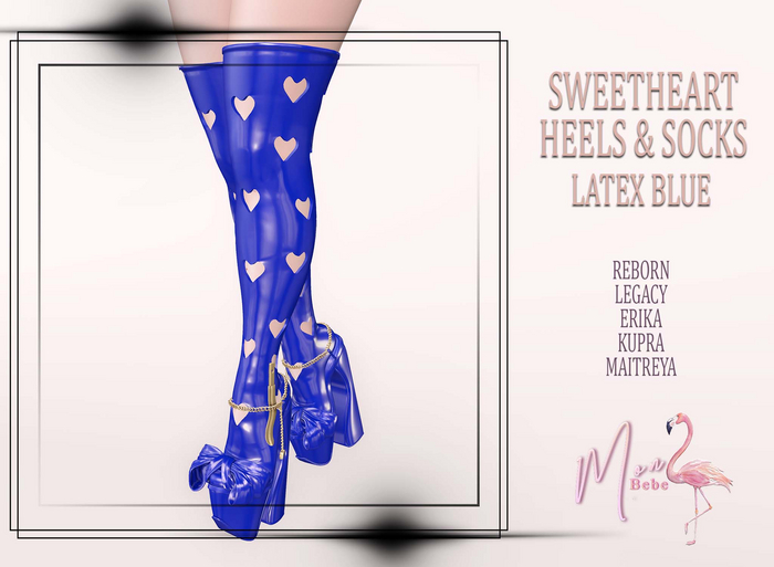 Mon Bebe - Sweetheart Heels & Socks - Blue