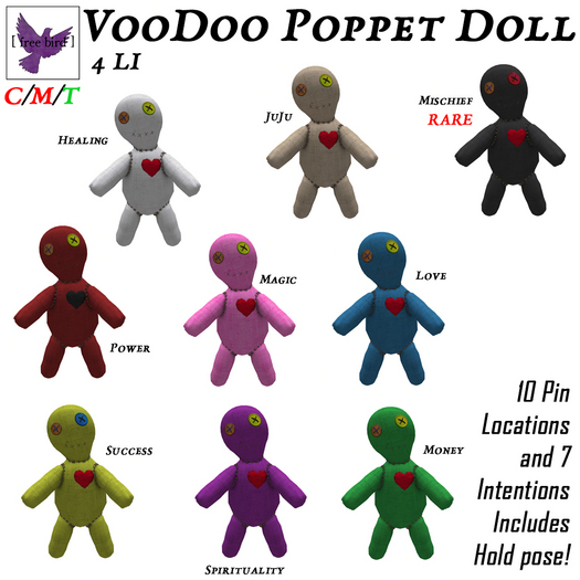 [ free bird ] Voodoo Poppet - Mischief RARE