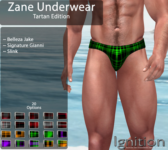 Ignition Zane Underwear Tartan
