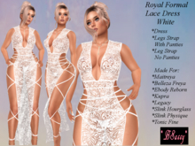 *BSASSY* ROYAL LACE FORMAL WHITE