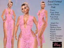 *BSASSY* ROYAL LACE FORMAL PINK