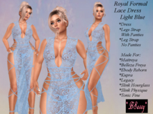 *BSASSY* ROYAL LACE FORMAL LIGHT BLUE