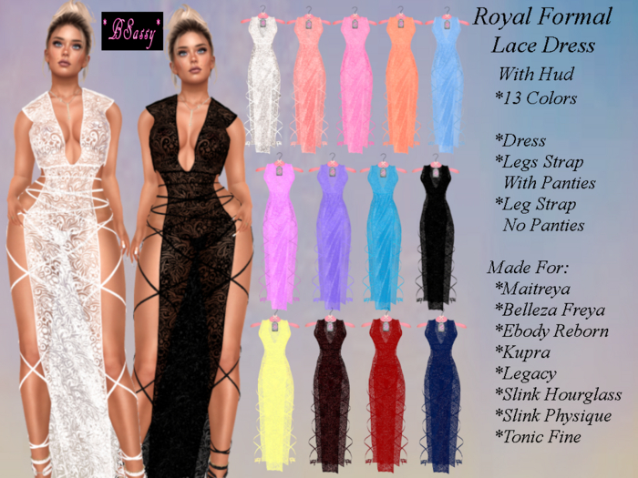 *BSASSY* ROYAL LACE FORMAL FATPACK