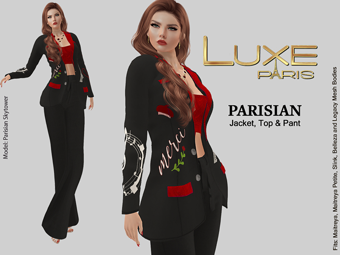 LUXE Paris PARISIAN Top Pant and Jacket
