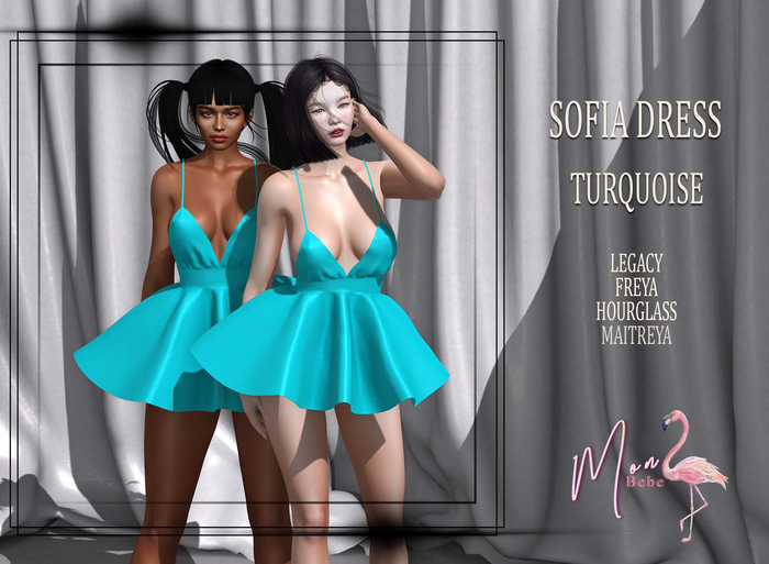 Mon Bebe - Sofia Dress - Turquoise