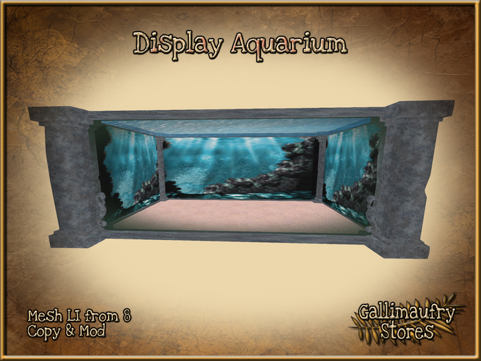*GALLI* - MESH - Display Aquarium - Fish Tank, Underwater Display